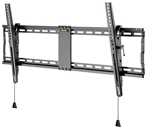 goobay 49930 Soporte de Pared para TV Pro Tilt (XL) 43 a 100 Pulgadas (109 - 254 cm) 70 kg, inclinable, Desplazamiento Lateral, Negro