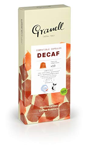 Granell - Daily Blends | Capsulas Compatibles Nespresso Descafeinado 100% Café Arabica - 10 Cápsulas de Café Compostables