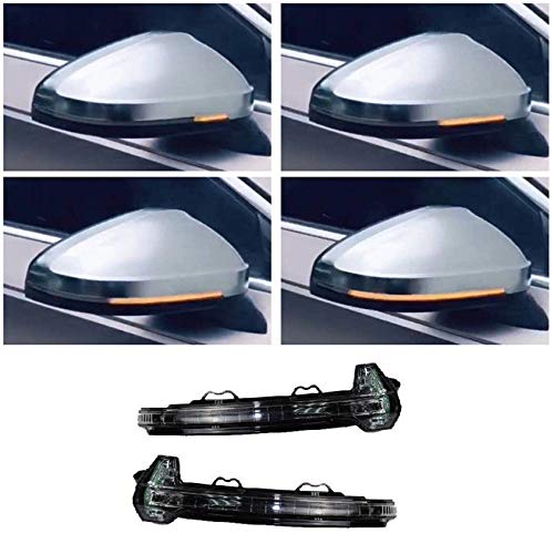 HDX Espejo retrovisor dinámico LED indicador de luz intermitente para Audi A4 S4 RS4 A5 S5 RS5 SLine