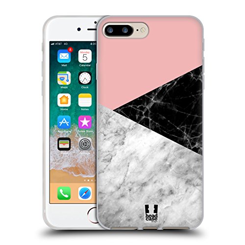 Head Case Designs Bloqueo de Color Marble Trend Mix Carcasa de Gel de Silicona Compatible con Apple iPhone 7 Plus/iPhone 8 Plus