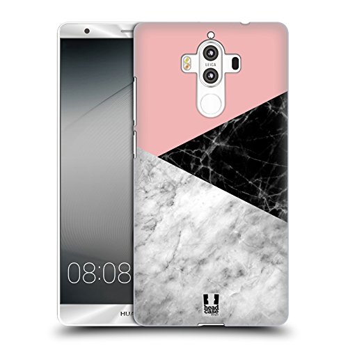 Head Case Designs Bloqueo de Color Marble Trend Mix Carcasa rígida Compatible con Huawei Mate 9