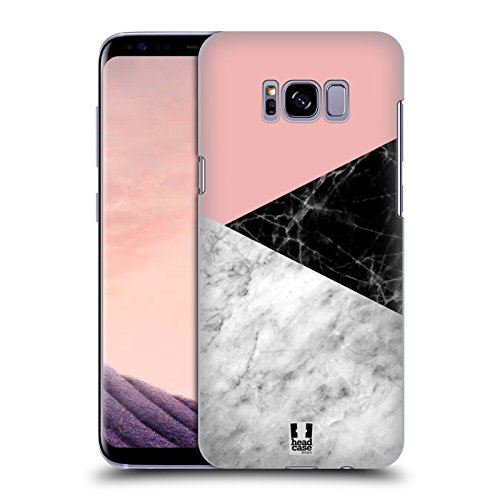 Head Case Designs Bloqueo de Color Marble Trend Mix Carcasa rígida Compatible con Samsung Galaxy S8+ / S8 Plus