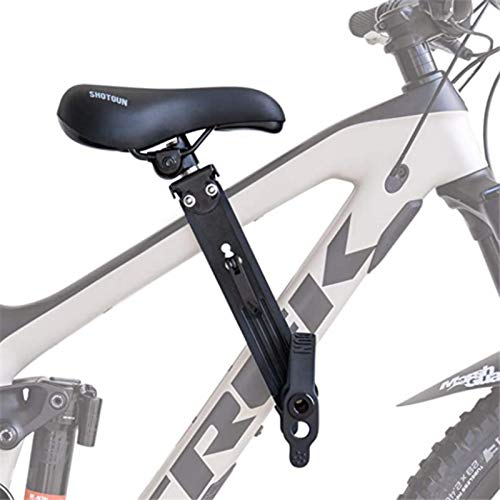 hooks Asiento de bicicleta para niños para bicicleta de montaña, asiento delantero montado con fijación al manillar, asiento delantero desmontable portátil para niños de 2 a 5 años (hasta 48 libras)