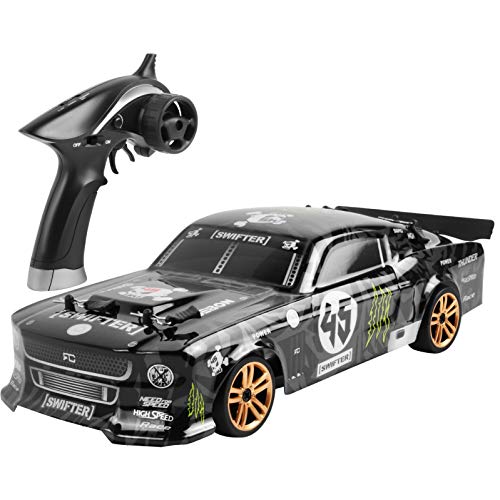 HSD Coche teledirigido 1:18 2.4G Offroad 4WD Drift 4wd LED deportivo modelo vehículo teledirigido juguete electrónico de alta velocidad 60 km/h velocidad máxima