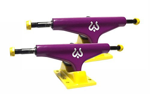 Imagine Ejes de monopatín Skate Skateboard Trucks (Set 2). Logo 5.25 Lakers