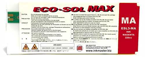 Ink Master - Cartucho remanufacturado Roland Eco-Sol MAX Magenta para Roland BN-20 RS-540 RS-640 SJ-645EX SJ-745EX SJ-1045IS SP-300i SP-300V SP-540i SP-540V VP-540i VP-300i XC-540 XJ-640 XJ-740