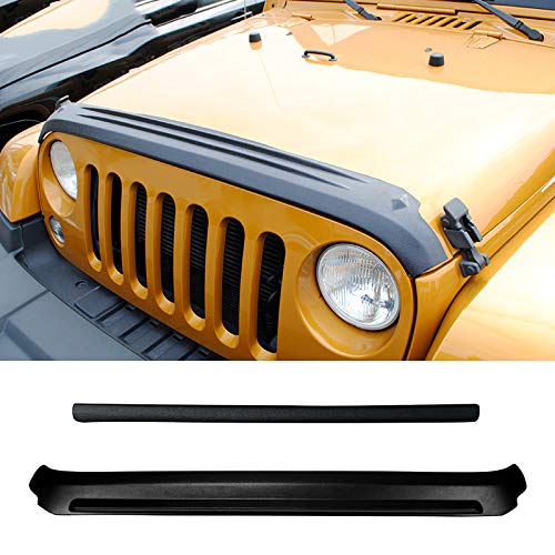 Interior automotriz, para Jeep Wrangler JK 2007-2017, rejillas delanteras de coche, cubierta trasera para piedra y deflector de insectos, capota, deflector de aire y viento, escudo, bloque de arena