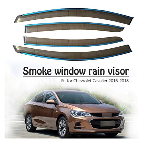 JHDS Derivabrisas para Chevrolet Cavalier 2016 2017 2018 Visores Laterales Visores De Viento Deflectores Ventanas De Ventana Visera Lluvia Visera Deflectora