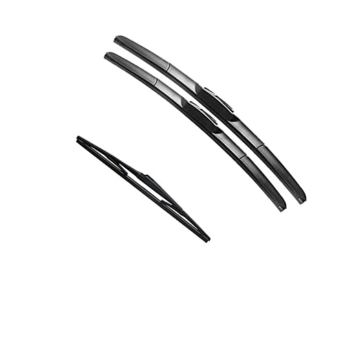 JHSOP Juego de escobillas de limpiaparabrisas Delanteras y traseras, para Mitsubishi Outlander MK1 2003-2007 Parabrisas 21"+20" +16"