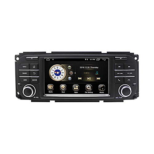 JIBO 5 Pulgadas Auto Estéreo Radio Android 9.0 DIN único para Dodge Grand Cherokee RAM Sebring Navegacion GPS Cabeza Unidad HD Tocar Pantalla DVD Multimedia Jugador SWC RNS DVR Vidoe Receptor