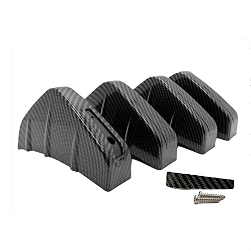 JINGDONG Jakedong Universal Car Trasero Spoiler Spoiler Diffuser Fit para Citroen C3 Hyundai Veloster Mini Cooper R56 Volvo S80 Skoda Fabia Peugeot (Color : Carbon Fiber)