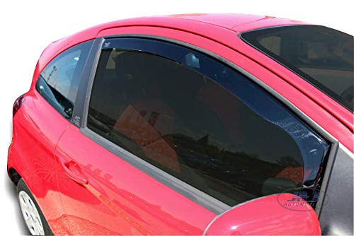 J&J AUTOMOTIVE Derivabrisas para FORD Ka 3 puerta 2009-2016 2 piezas