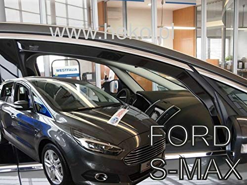 J&J AUTOMOTIVE Derivabrisas para FORD S-Max II 2016-2020 2 piezas