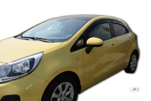 J&J AUTOMOTIVE Derivabrisas para Kia Rio III 5 puerta 2011-2017 4 piezas