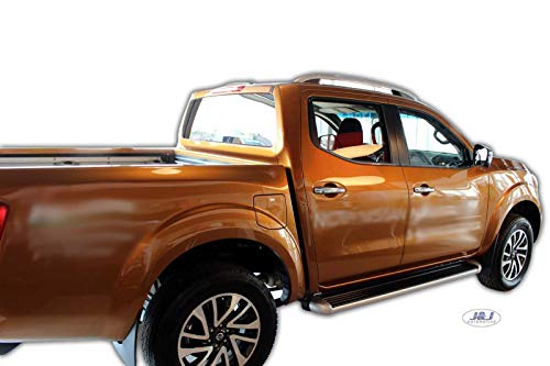 J&J AUTOMOTIVE Derivabrisas para Nissan Navara 4 puerta 2014-2020 2 piezas