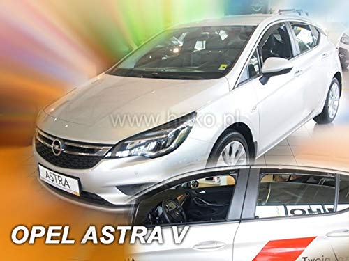 J&J AUTOMOTIVE Derivabrisas para Opel Astra V K 5 puerta 2015-2020 HTB 4 piezas