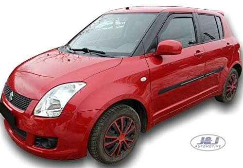 J&J AUTOMOTIVE Derivabrisas para Suzuki Swift 5 puerta 2005-2010 2 piezas