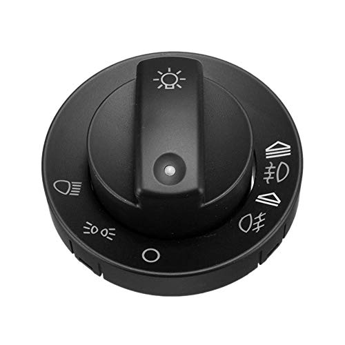 kaakaeu Cubierta para interruptor giratorio para faros delanteros de coche, para Au-di A4, S4, 8E, B6, B7, 2000-2007, mantenimiento del interior del vehículo, accesorio negro