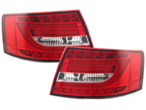 KITT RA19SLRCA DECTANE - Faros traseros LED 04-08, color rojo y cristal para faros traseros LED de fábrica