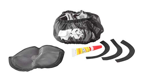 K&N YA-4098-1DK Funda para Filtro de Aire para DRYCHARGER Wrap YA-4098-1, Black Moto