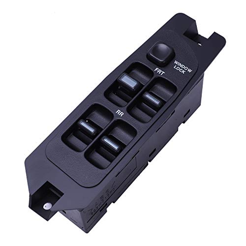 KUANGQIANWEI Botonera elevalunas 96179137 Control de la Ventana Principal Interruptor de alimentación Botón Fit Negro for el Apéndice Daewoo Lanos Prince Cielo Coche (Color : Black)