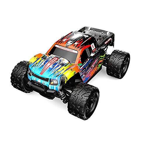 LINXIANG 1/18 Escala Off Road Control Remoto Coche 2.4G Eléctrico Tracción en Las Cuatro Ruedas Bigfoot Monster Truck, 40 km/h Coche de Escalada rápida, Regalo de cumpleaños para niños y Adultos