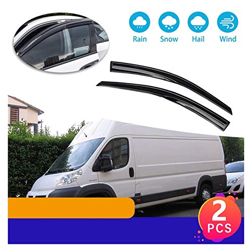 LZLWL Deflectores de Viento 2X Deflectores De Ventana Visera Toldos De Ventilación Accesorios De Refugios para Fiat Ducato Peugeot Boxer Manager Citroen Relay Jumper Cortavientos para ventanilla