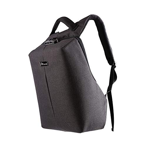 Meldar Mochila Ordenador Portátil para Hombre y Mujer con Puerto de Carga USB. Mochila Antirrobo e Impermeable para Trabajo Viaje o Negocio. Mochila Multifuncional Daypacks Negro.