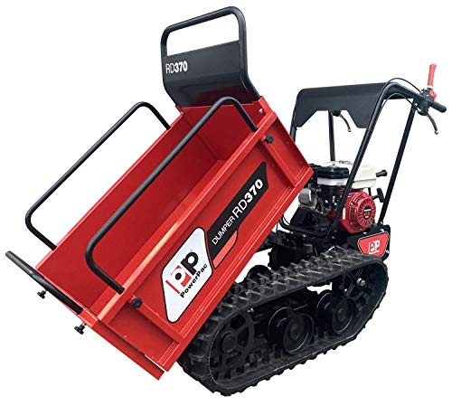 Modelo 2021 – Powerpac RD370 con plataforma y paredes laterales extensibles + elevadores – transportador de rutas – Dumper minibomba de cadena