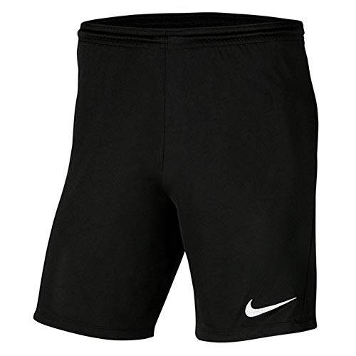 NIKE Y Nk Dry Park III Short NB K Pantalones Cortos de Deporte, Unisex niños, Black/White, XL