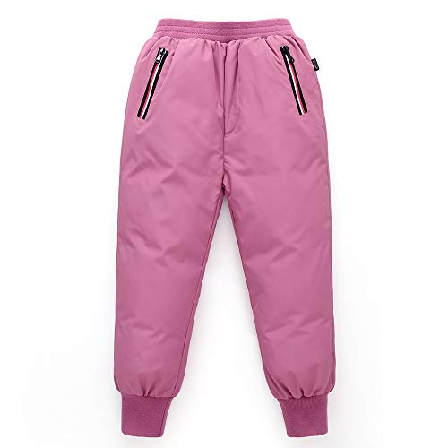 Niños Pantalones de Plumas Niños Niñas Invierno Pantalones de Nieve Ligero y Cálido Pantalones Deportivos para Exteriores 2-3 Años