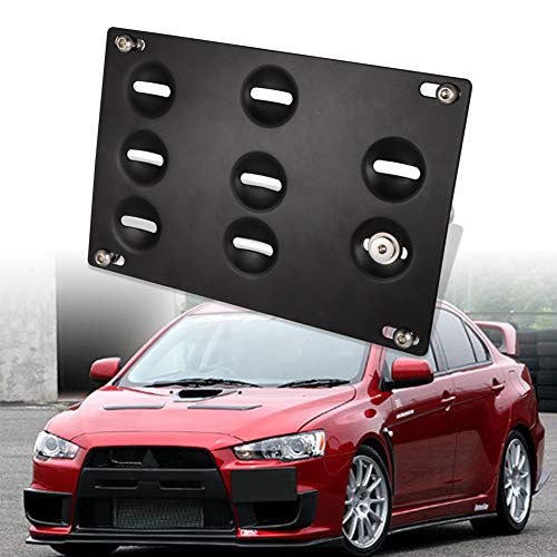 oynyo Parachoques delantero Barra de remolque Soporte de matrícula 2008-2016 Lancer EX Evo 10 X Ralliart