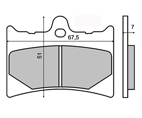 pastillas de freno Organica delantero compatible con APRILIA Rs 125 1999-2005