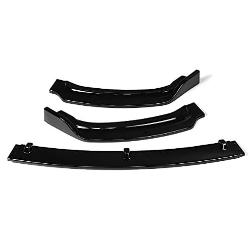 PPCP Spoiler del Labio Frontal, Kit de la Cubierta de la Cubierta de la protección del difusor para BMW 3 Series F30 F35 2013-2019 F30 F35 Splitter de Parachoques ABS,Glossy Black