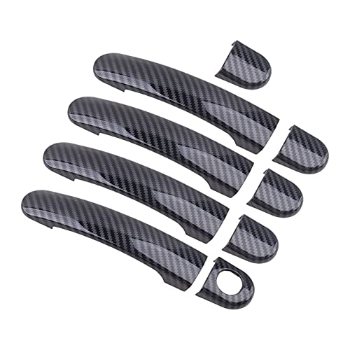 Quicksand JULAN 9pcs / Set de la Cubierta de la manija de la Puerta Ajuste para VW TIGUAN Jetta MK6 Polo 2012 2013 2014 de Fibra de Carbono ABS LjuL