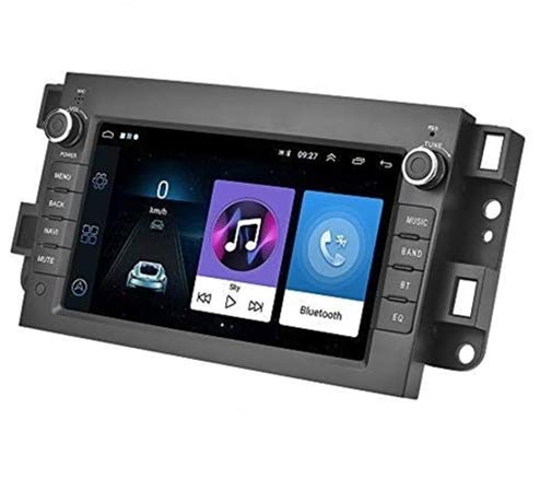 Radio 2 DIN Android,1 + 16G Radio de Coche para Chevrolet, Holden, Daewoo Autoradio con Pantalla HD de 7"con WiFi, BT, GPS, USB, FM, Mirror Link, cámara de Respaldo, Control del Volante