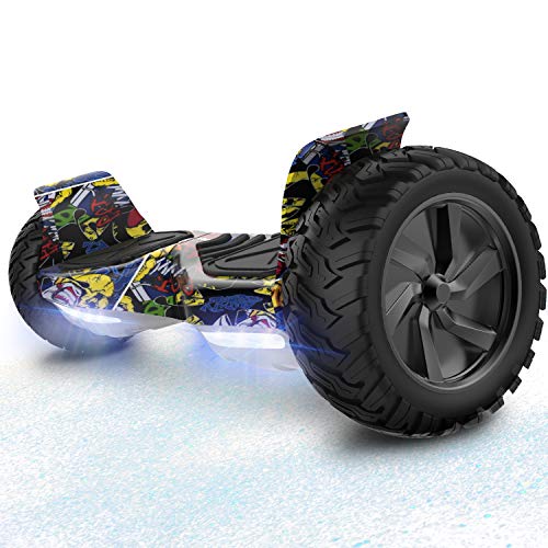 RCB Hoverboards Scooter Eléctrico de Auto-Equilibrio - Estándar de la UE - Off Road Patinete Eléctrico Todo Terreno Hummer de 8.5 Pulgadas con Bluetooth LED Motor Potente 2 * 350W