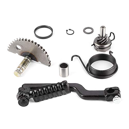 Scooter ciclomotor Kick start Gear Kit de reconstrucción del eje de arranque Engranaje inactivo Conjunto de arranque por resorte apto para GY6 49CC 50CC 80CC 100CC Scooter