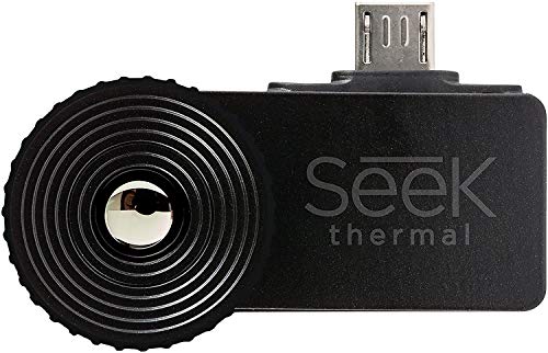 SEEK THERMAL Compact XR Cámara de imagen térmica de alta resolución de rango extendido con conector micro USB y funda protectora impermeable para dispositivos Android, Negro (UT-AAA)