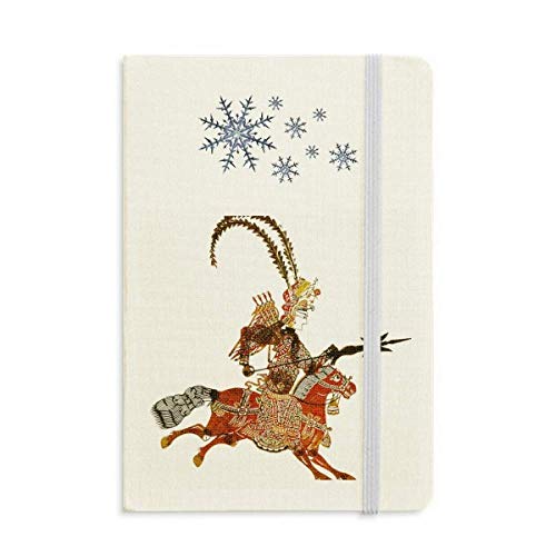 Shadow Play Head Retrato Mujer Brave Cuaderno Grueso Copos De Nieve Invierno