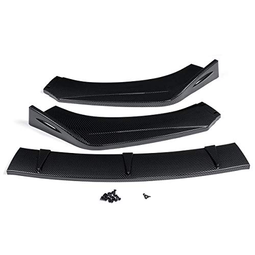 SHENYF 3x Frente coche universal Lip Bumper Splitter difusor Spoiler for Mitsubishi Lancer Evolución for Eclipse for Toyota Corolla Camry El más de moda