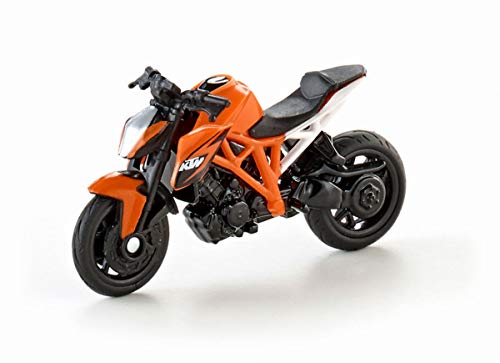 SIKU 1384, Moto KTM 1290 Super Duke R, Metal/Plástico, Naranja, Ruedas de goma