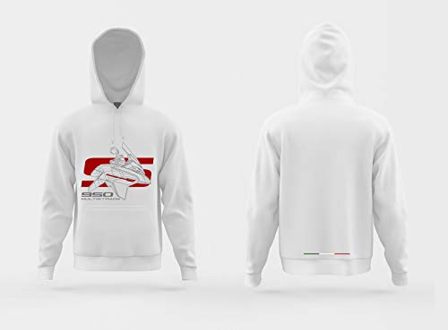 Sudadera con capucha Ducati Multistrada 950 S Logo Vector FP-DCT-005 (WHITE, S)