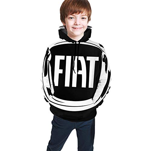 Sudadera con Capucha Fiat Logo para Adolescentes, Unisex