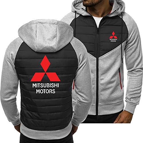 Sudadera con Capucha para Hombre Sudadera Mitsubishi Imprimir Casual Unisex Manga Larga Chaqueta con Capucha Sweater Gruesa Outwear Tops - Adolescente Regalo C-Large