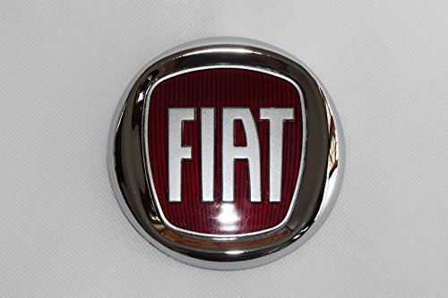 Tapas de llantas con el logo del Fiat Bravo rojo. Diámetro del lado delantero de 100 mm