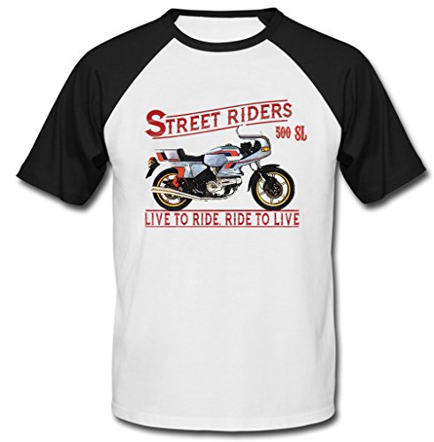 TEESANDENGINES Ducati 500 SL PANTAH Camiseta DE Mangas Negra Cortas T-Shirt Size Large