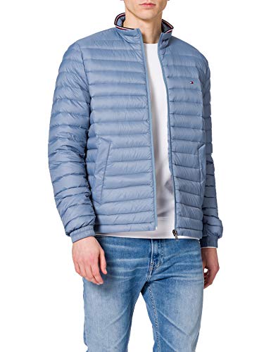 Tommy Hilfiger Packable Down Jacket Chaqueta, Colorado Índigo, L para Hombre