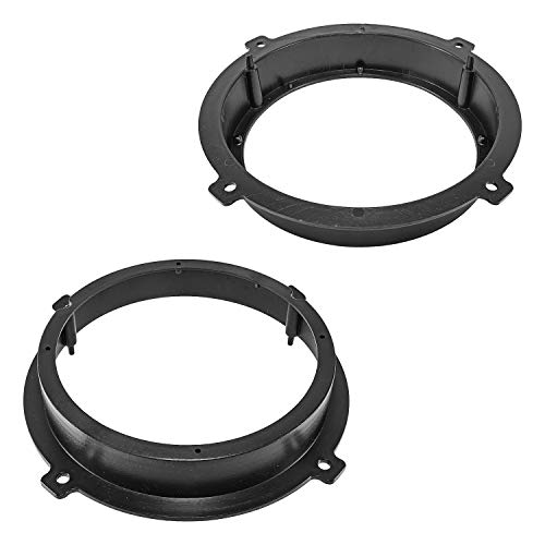 tomzz Audio 2819 – 001 Altavoz Anillos Adaptador Soportes para Hyundai Tucson Santa Fe Puerta Delantera + Trasera para Altavoces de 165 mm, DIN