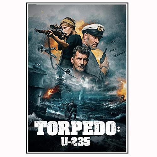 Torpedo: U-235 póster de película póster artístico de Pared Lienzo Pintura decoración del hogar imágenes Impresas en Lienzo -20X28 Pulgadas sin Marco